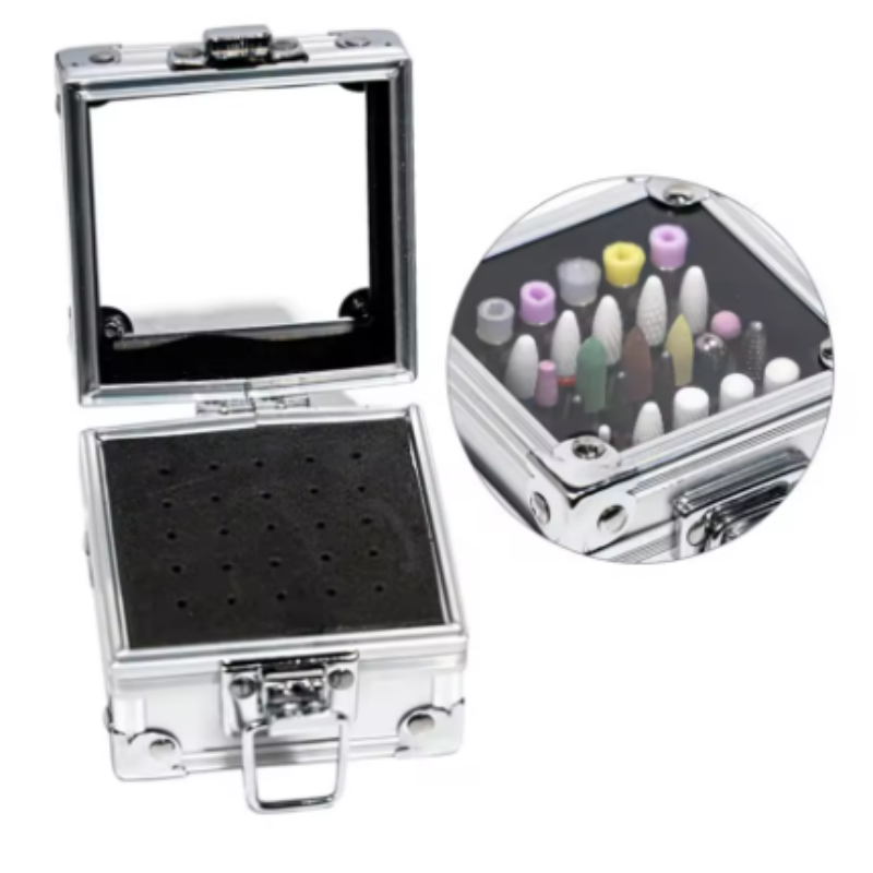 Nail Drill Bits Storage Alumin - Nail Drill Machine 评论和价格