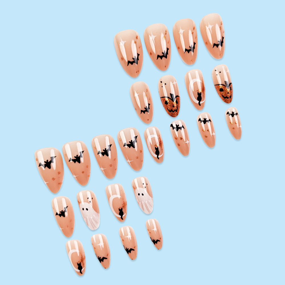 24pcs Simple Almond Press on N - Nail Art Press On 评论和价格
