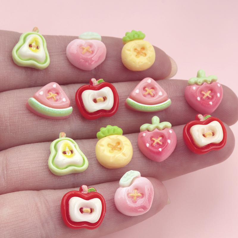 50/500pcs Mini Simulated Fruit - Nail Art Ombre 评论和价格