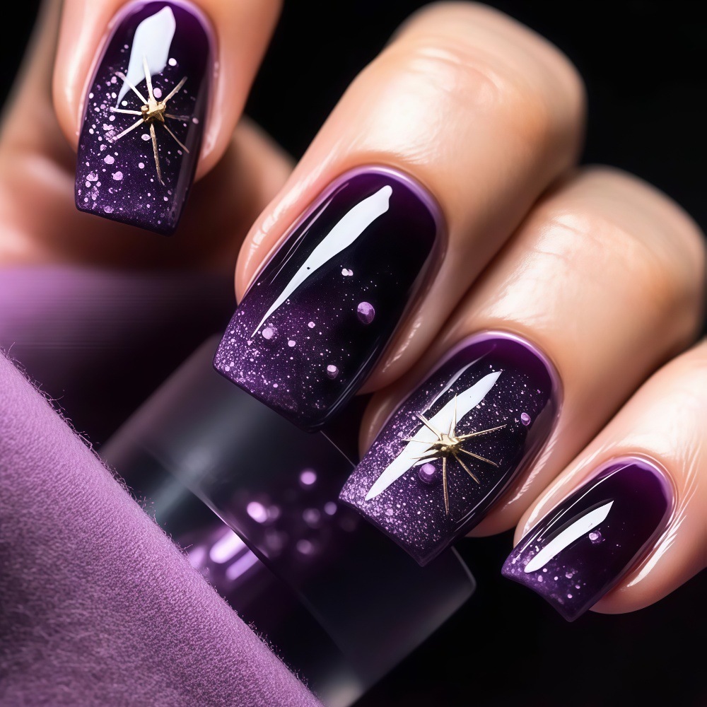 Short Medium fake nails gradie - Nail Art Press On 评论和价格
