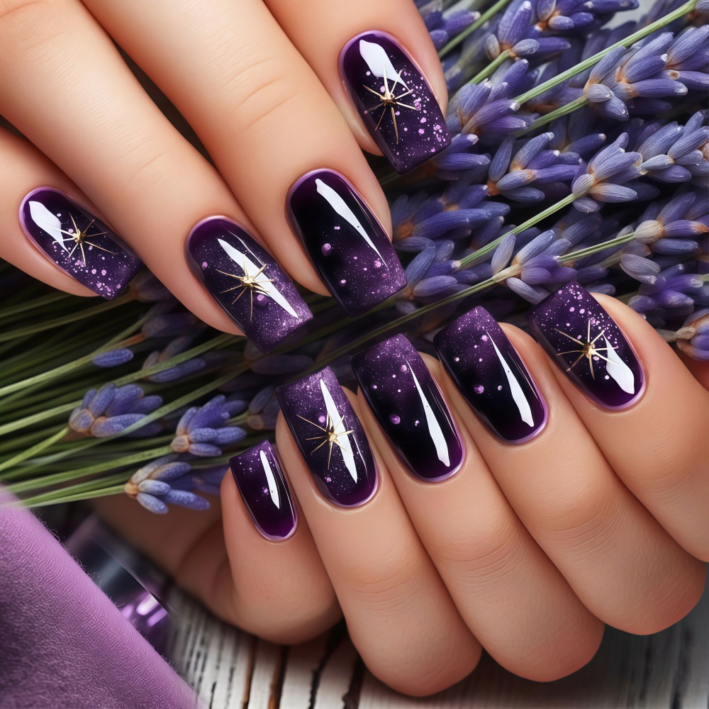 Short Medium fake nails gradie - Nail Art Press On 评论和价格